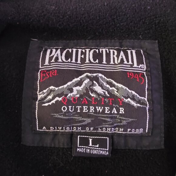 Pacific Trail Lined Jacket Men's Size Large Black and Tan Outdoor Winter Wear - Picture 3 of 4